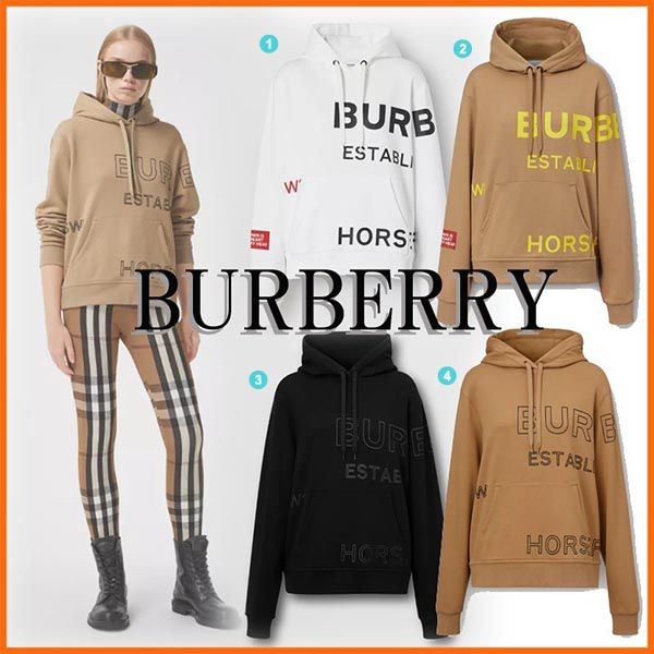 ◇バーバリー パーカー コピー◇コットン オーバーサイズ フーディー 4色 80171661