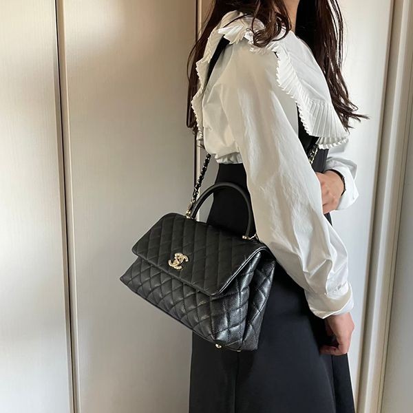 スーパーコピー 優良サイト シャネル 偽物 ココハンドル Mサイズ ハンドバッグ A92991B05061