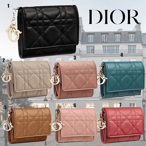 すぐ届く☆レディ ディオール ロータスウォレット偽物 S0181ONMJ_M69P