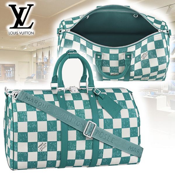 新作 ルイヴィトン  ボストンバッグ コピーダミエ キーポル・バンドリエール45 バッグ N80404
