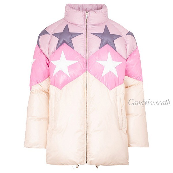 ミュウミュウ キルティング スター ナイロン ダウンジャケットコピー ML779_1ZQX_F0770