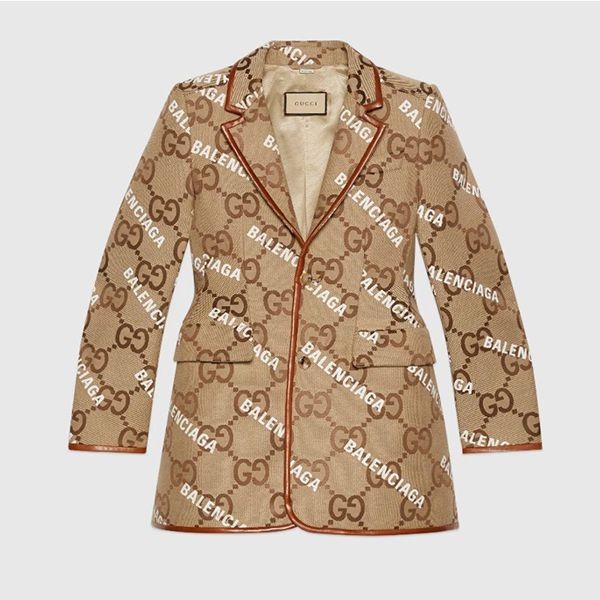 新作!グッチ×バレンシアガ★GGキャンバス ジャケット コピー ベージュ 676013Z8AS62190
