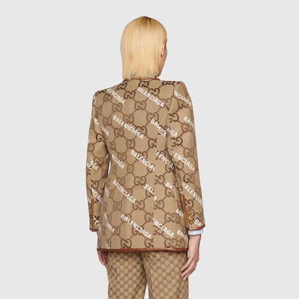 新作!グッチ×バレンシアガ★GGキャンバス ジャケット コピー ベージュ 676013Z8AS62190