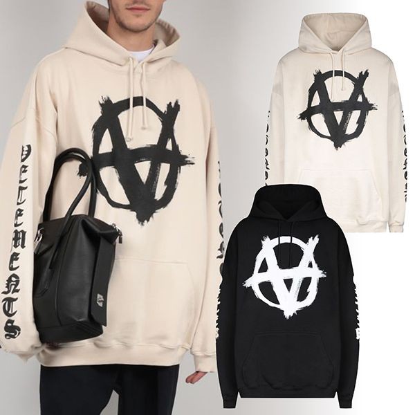 ヴェトモン☆ ダブルアナーキージャージOVERSIZEパーカー関税送込UA52TR820W1601