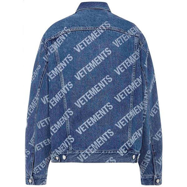 【国内発送】ヴェトモン☆オールオーバーロゴデニムジャケット コピー21121615