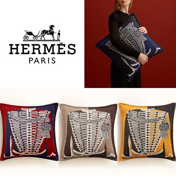 エルメスクッション 偽物 ブランデンブルク カバー取り外し可能 22022201