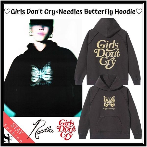 ★日本未入荷コラボ!Girls Dont Cry×Needles コピー BUTTERFLY Hoodie 22030804