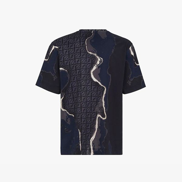 フェンディ☆ Tシャツ 偽物 ジャージー コットン 半袖FY0936AIFZF1G38