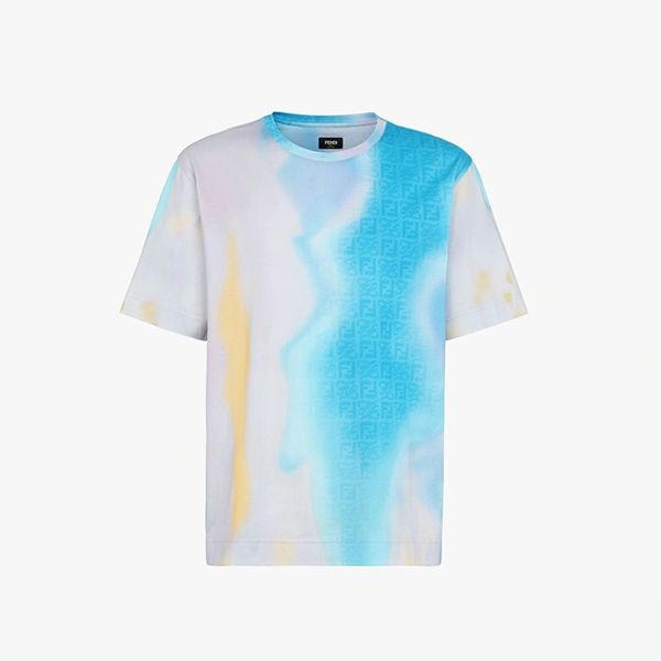 フェンディ☆ Tシャツ 偽物 ジャージー コットン 半袖FY0936AIFZF1G38