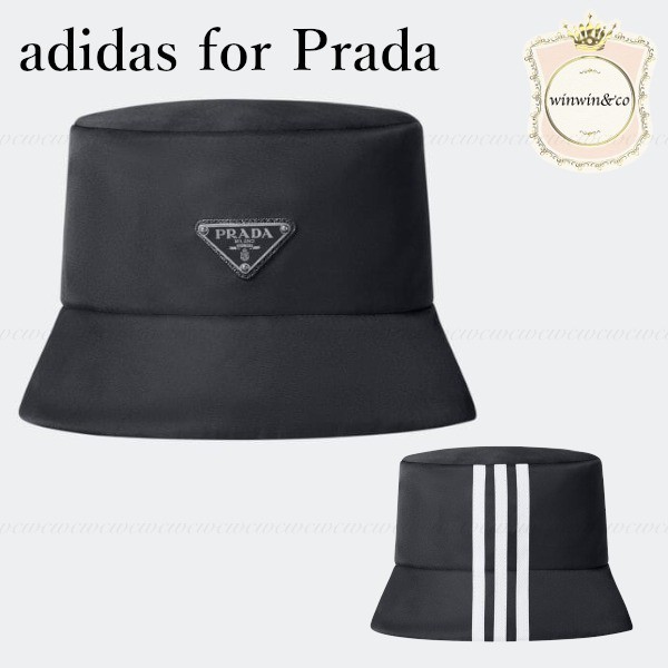 超人気 アディダス×プラダ 偽物コラボ 【SALE】国内発■バケットハット HM4866​