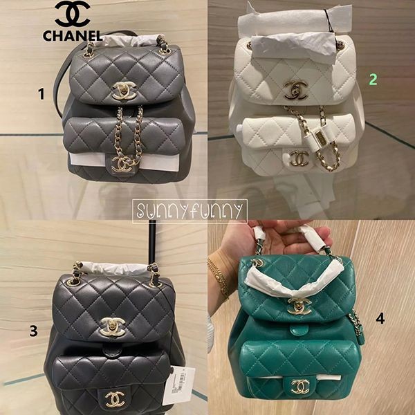 《めるる 愛用》シャネル バックパック リュック偽物 AS2908