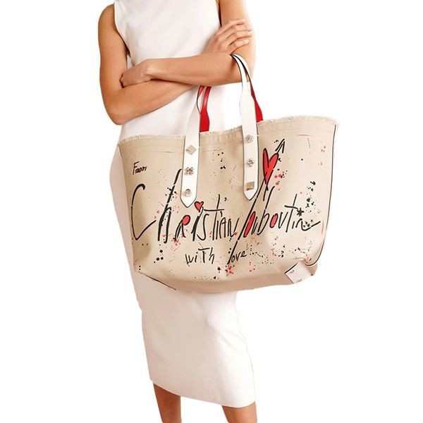 《大人気》ルブタン FRANGIBUS キャンバストートバッグ 偽物3215052F