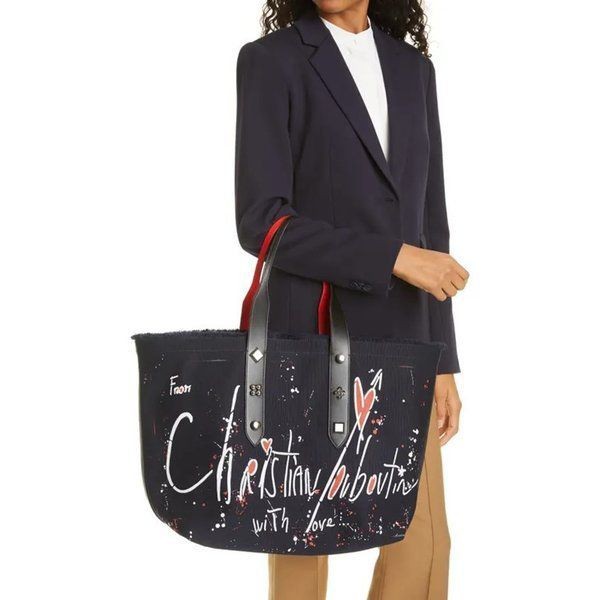 《大人気》ルブタン FRANGIBUS キャンバストートバッグ 偽物3215052F