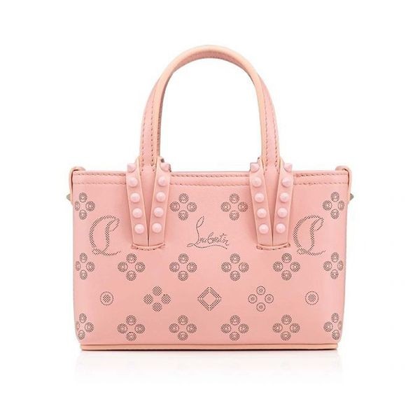 特別価格!ルブタン 偽物 Cabata E/W Nano スタッズ 2WAY ショルダーバッグ 4色 3225080L252