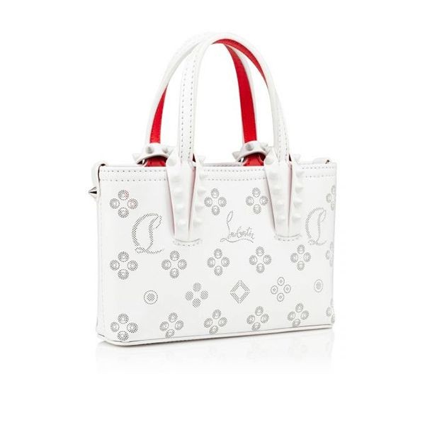 特別価格!ルブタン 偽物 Cabata E/W Nano スタッズ 2WAY ショルダーバッグ 4色 3225080L252