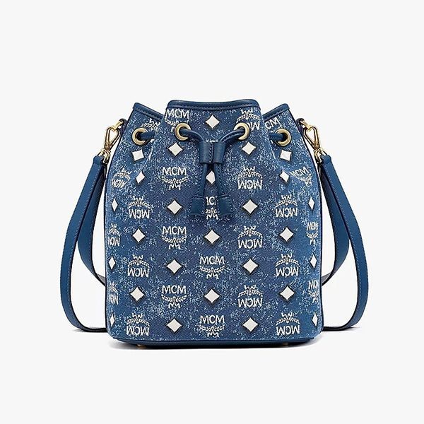 NEWカラー完売必須mcm 偽物 ヴィンテージデニムジャカードドローストリング MWDDSDU05LE001