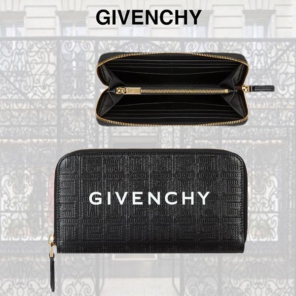 男女兼用ジバンシィ 偽物 Gカットウォレットキャンバス＆レザー 財布