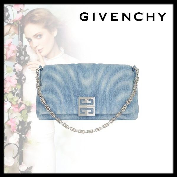 【即発】ジバンシィ 偽物 4Gソフトバッグ ウォッシュドデニム スモール BB50QAB1MT-420