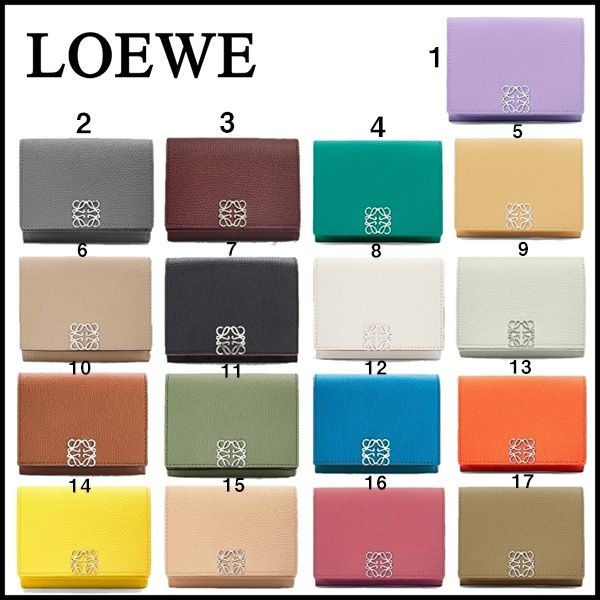 【最終セール価格！】ロエベ アナグラム トライフォールド ウォレット 偽物 全色 C821TR2X02