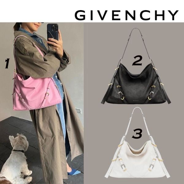 ＜最新で絶対欲しい>ジバンシィ スーパーコピー ミディアム レザーVoyouバッグ 2色 BB50SSB1Q7-001