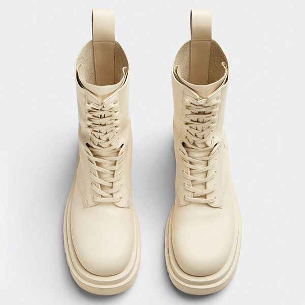 上品高見え■ボッテガヴェネタ 偽物 ラグ レザー レースアップブーツ 3色 715516VBS503381