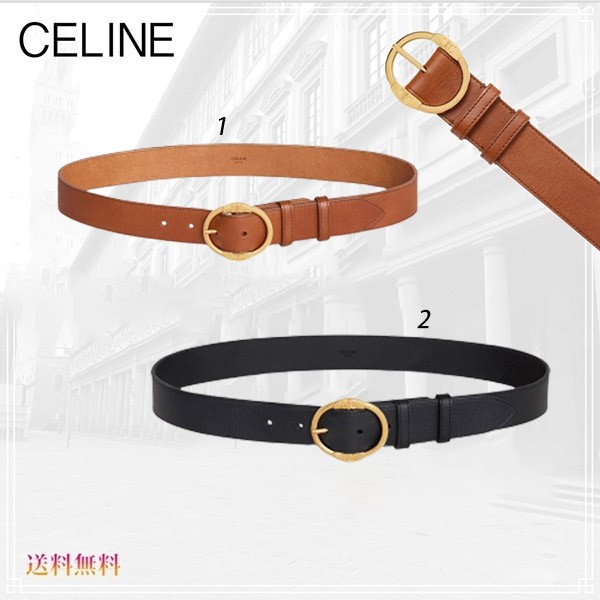セリーヌ ヴィンテージ 35MMツイン トリオンフ ベルト 偽物 2色 45BDZ3ACI.04FG