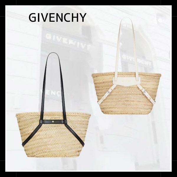 【訳あり特価】ジバンシィ 偽物 ヴォワイユーバケットスモールラフィア かごバッグ BB50ULB1UC-105