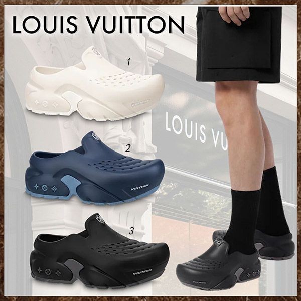 【レディース】ルイヴィトン LV シャーク ライン サンダル 偽物 3色 1ABSMX