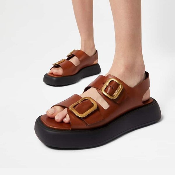 早い者勝ち♪トッズ レザー メタル バックル サンダル 偽物 4色 XXW11K0FH50N6MC606