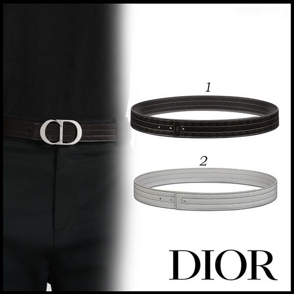 【カラバリ豊富】ディオール CD ICON リバーシブル ベルトストラップ 偽物 2色 4800ZZVDQ_H810​
