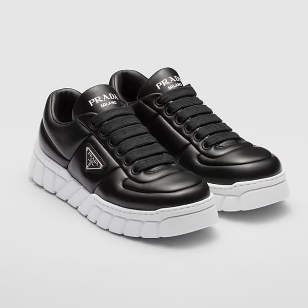 プラダ パデッドナッパレザー スニーカー コピー 3色 2EE386_2DL8_F0964