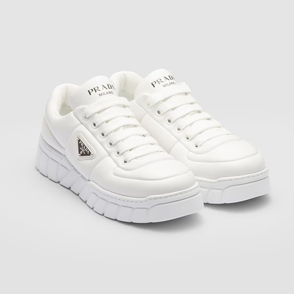 プラダ パデッドナッパレザー スニーカー コピー 3色 2EE386_2DL8_F0964