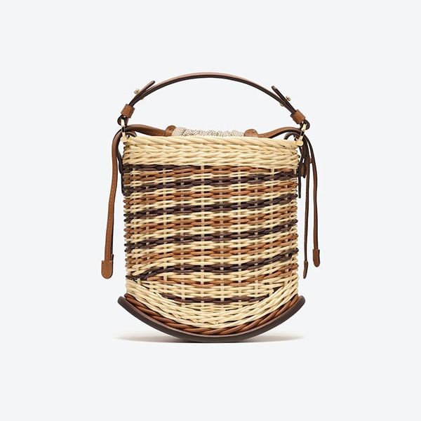 デルヴォー 偽物 Pin Mini Bucket Osier バケットバッグ かご AA0494