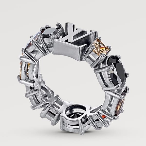 ★日本!!人気！ルイヴィトン リング LV ライト 指輪 偽物 ジルコン M1202M