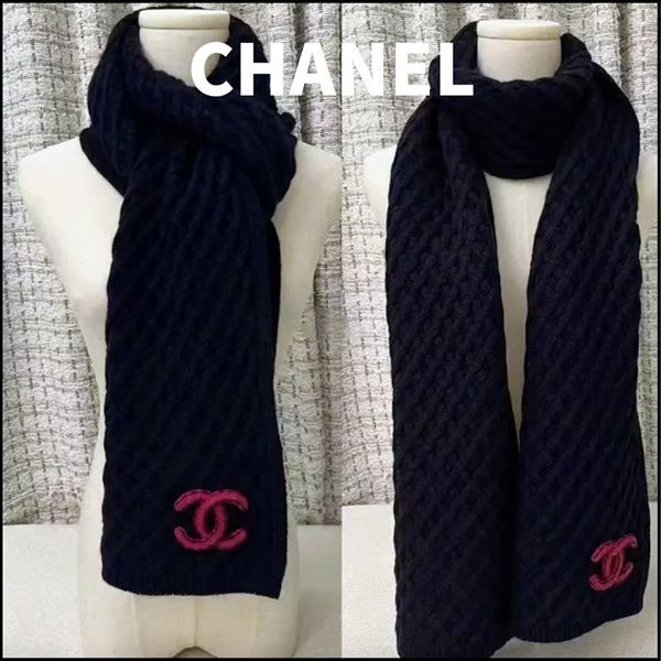 新作限定♪【シャネル】ストール マフラー コピー ネイビー