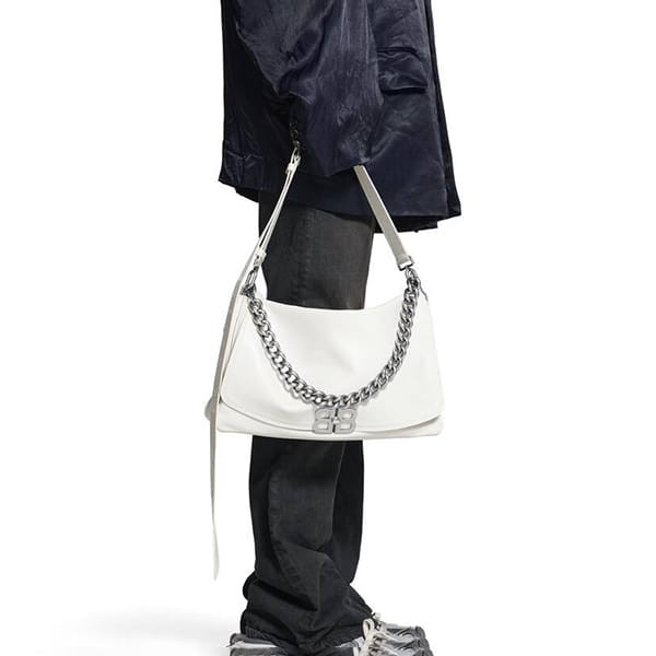 高級感溢れる☆バレンシアガ BB ソフトフラップ バッグ オプティック ホワイト 偽物 2色 7484882AAIY9001