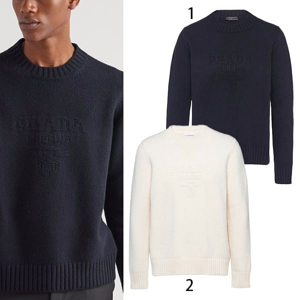 稀少プラダ スーパーコピー ウール×カシミア クルーネックセーター 2色 UMB645_13HI