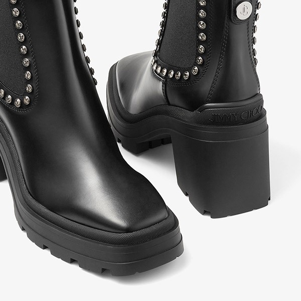 安いジミーチュウ コピー Veronique 80 スムースレザー アンクルブーツ VERONIQUE45SQM010003