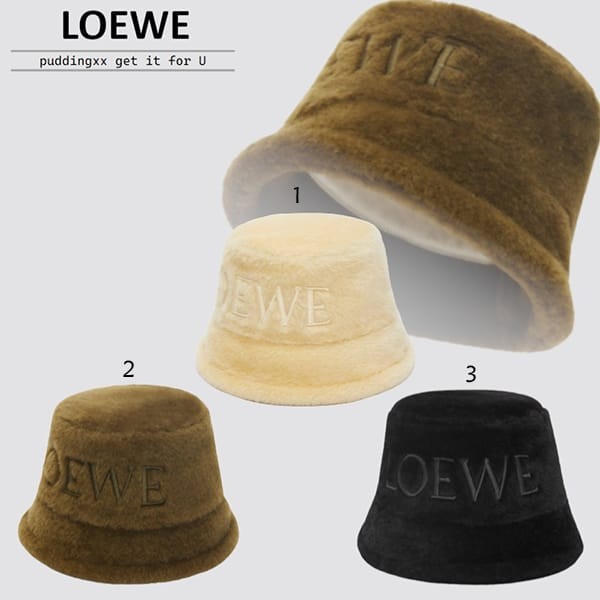 男女兼用ロエベ バケットハット 偽物 シアリング エンブロイダリー 3色 K820HB1X70