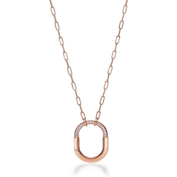 【山田涼介 愛用】 ティファニー ネックレス 偽物 ロック ペンダント（ミディアム）ダイヤモンドをセッティング 3色 72342143