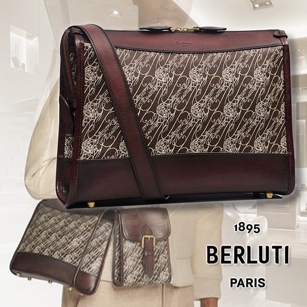 素敵なベルルッティ 偽物 Musette Toile Marbeuf メッセンジャーバッグ MUSETTE-T19