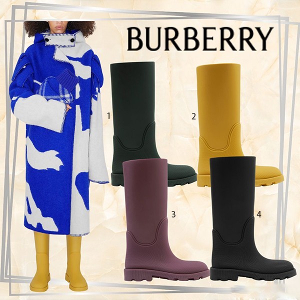 早い者勝ち♪バーバリー スーパーコピー マーシュ ラバー ブーツ 4色 80777781