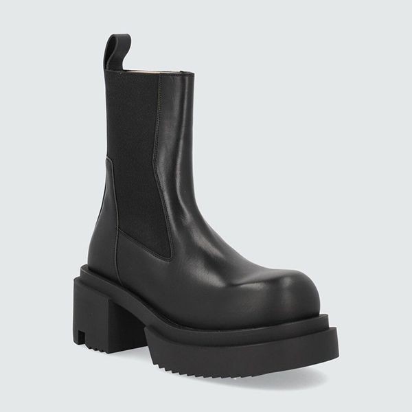 ≪リックオウエンス≫ Beatle Bogun アンクルブーツ 偽物11157