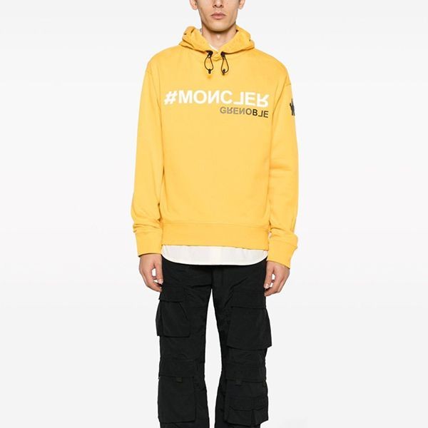 先取り!黒ダウンと◎モンクレール グルノーブル 偽物ロゴ パーカー フーディI20978G