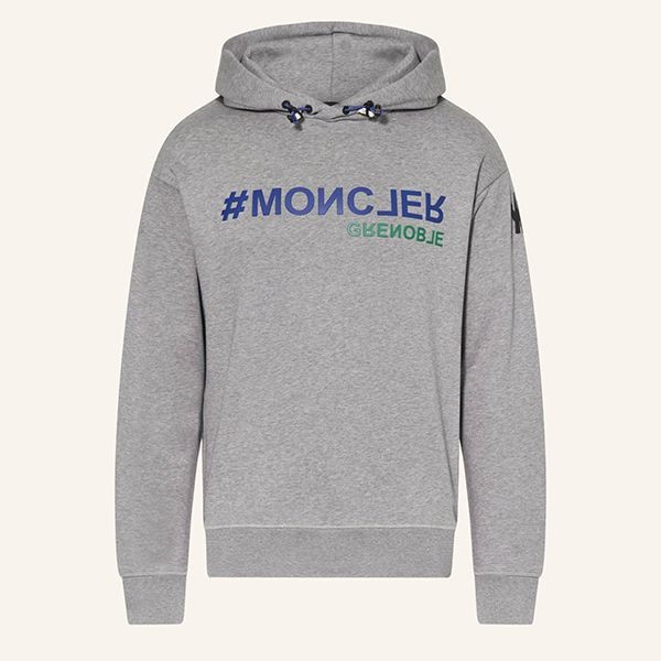 先取り!黒ダウンと◎モンクレール グルノーブル 偽物ロゴ パーカー フーディI20978G