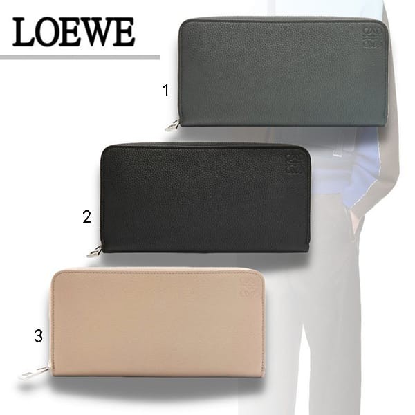 速達発送ロエベ ジップアラウンド ウォレット 長財布 偽物 3色 C660T12X01