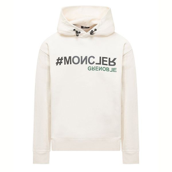 先取り!黒ダウンと◎モンクレール グルノーブル 偽物ロゴ パーカー フーディI20978G