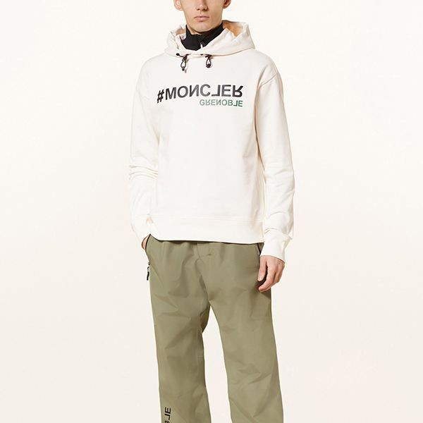 先取り!黒ダウンと◎モンクレール グルノーブル 偽物ロゴ パーカー フーディI20978G