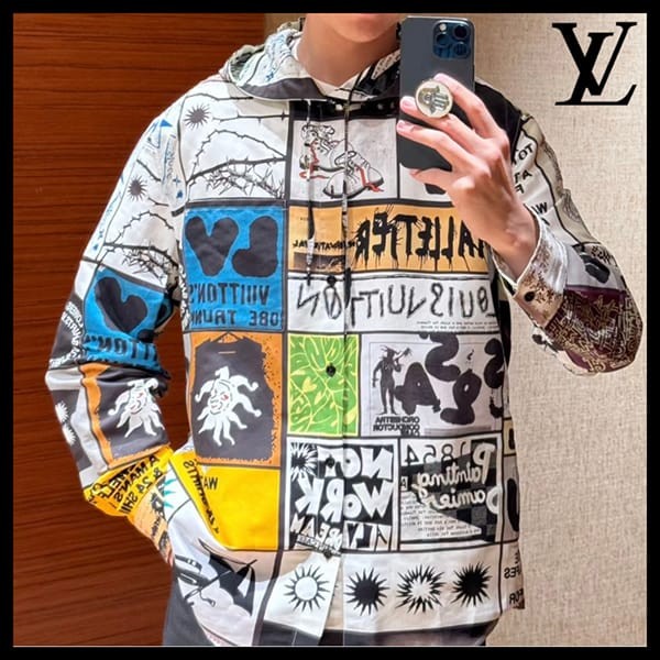 2024SSルイヴィトン コピー フード付きオーバーパーカー 1AFAV7