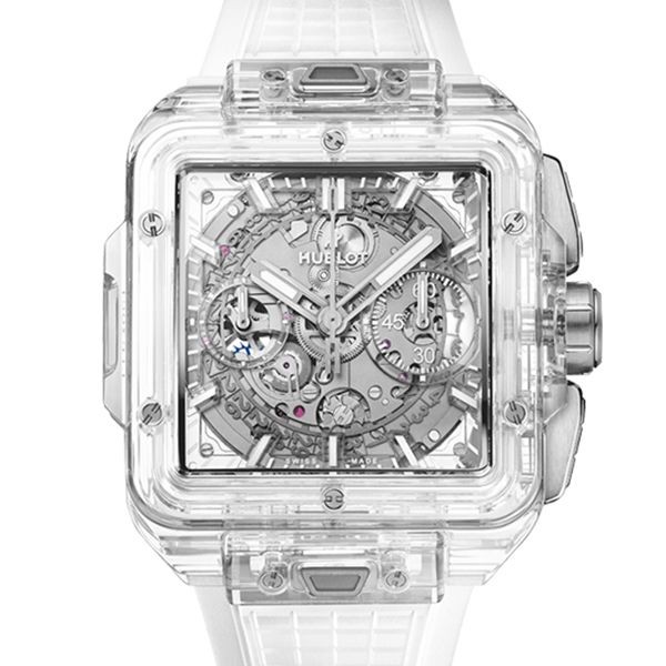 欲しい♡超限定♪ウブロ新作 スクエア・バン ウニコ サファイア 821.JX.0120.RT